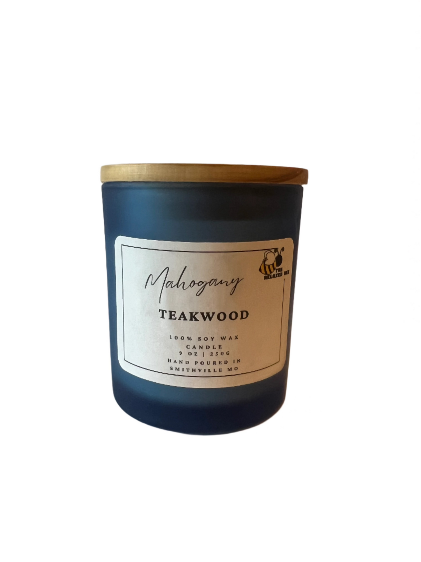 Mahogany Teakwood- 9 ounce Soy Candle